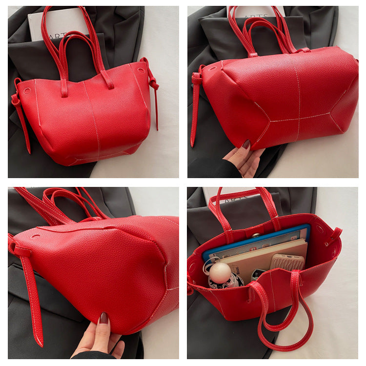 Kompakte Chic-Tote aus Kunstleder – stilvoll & alltagstauglich