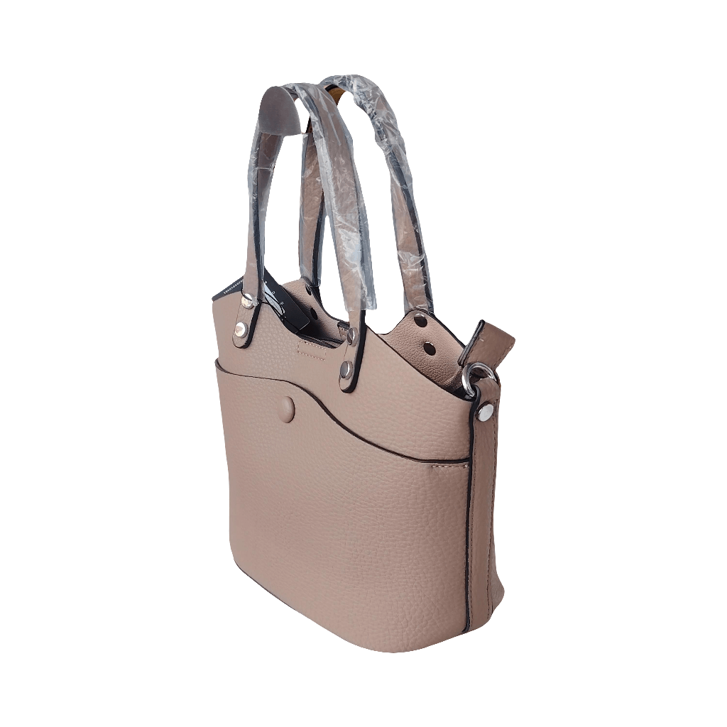 Kompakte Damen Handtasche – Weiß, Beige,Blau, Rosa, Schwarz, Mintgrün & Marineblau