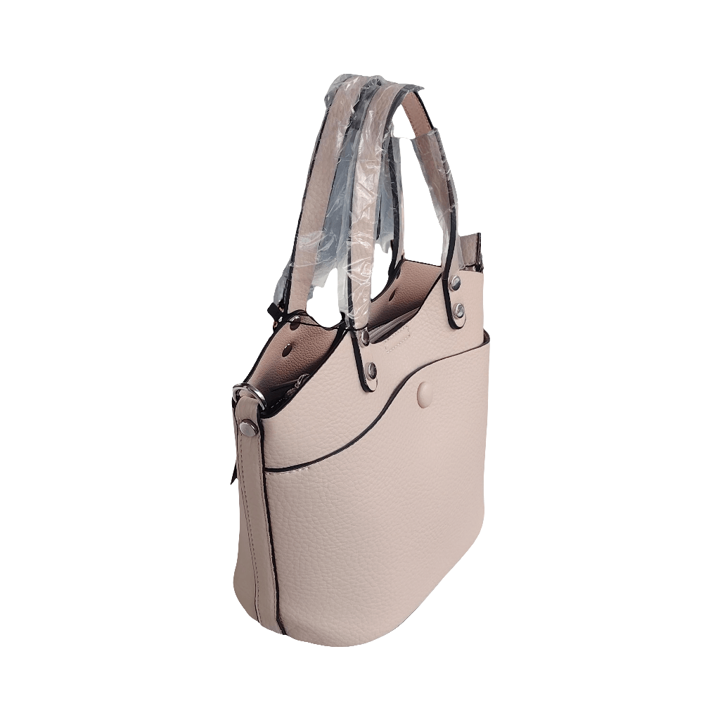 Kompakte Damen Handtasche – Weiß, Beige,Blau, Rosa, Schwarz, Mintgrün & Marineblau