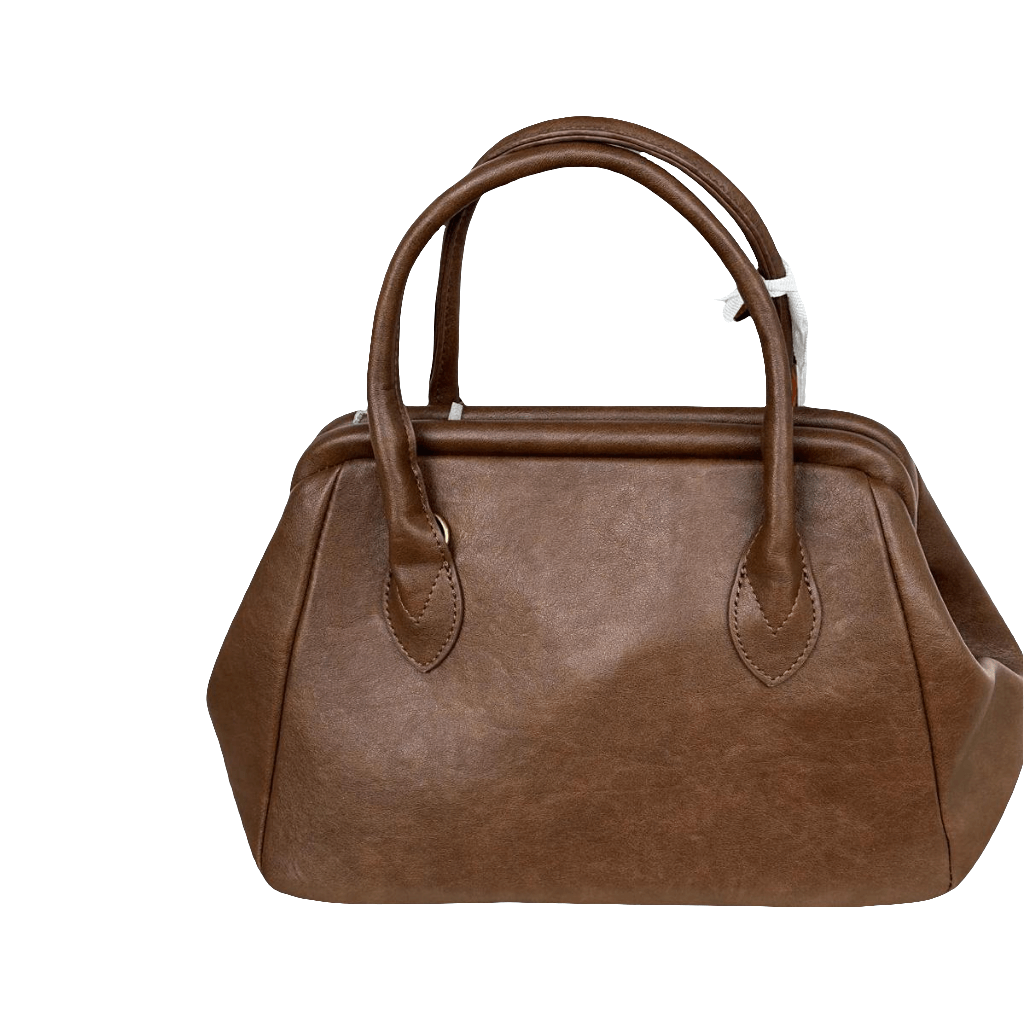 Elegante Damen Handtasche, erhältlich in Braun und Bordeaux