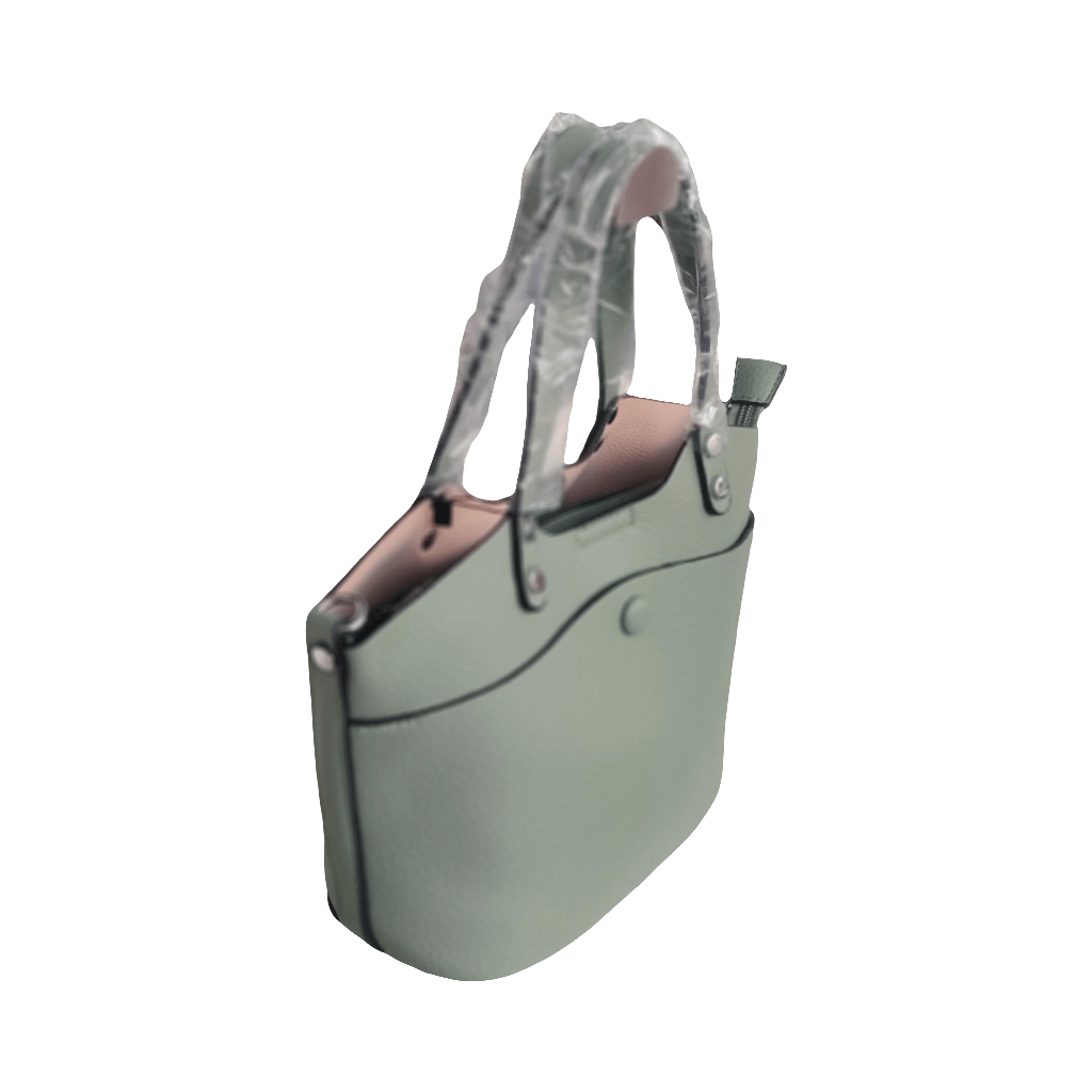 Kompakte Damen Handtasche – Weiß, Beige,Blau, Rosa, Schwarz, Mintgrün & Marineblau