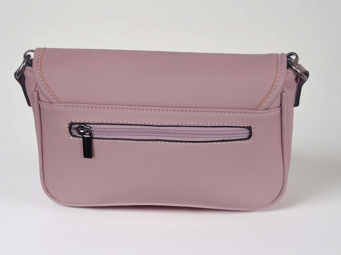 Satchel Crossbody Handtasche – Schwarz, Rosa & Rot
