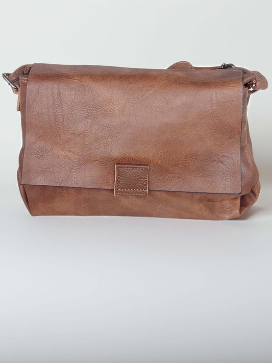 Damen Messenger Crossbody – Braun, Gelb, Rosa, Grün & Rot