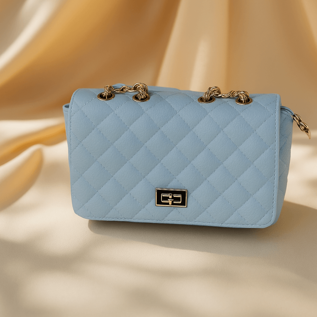 Klassische Umhängetasche mit Kettenriemen