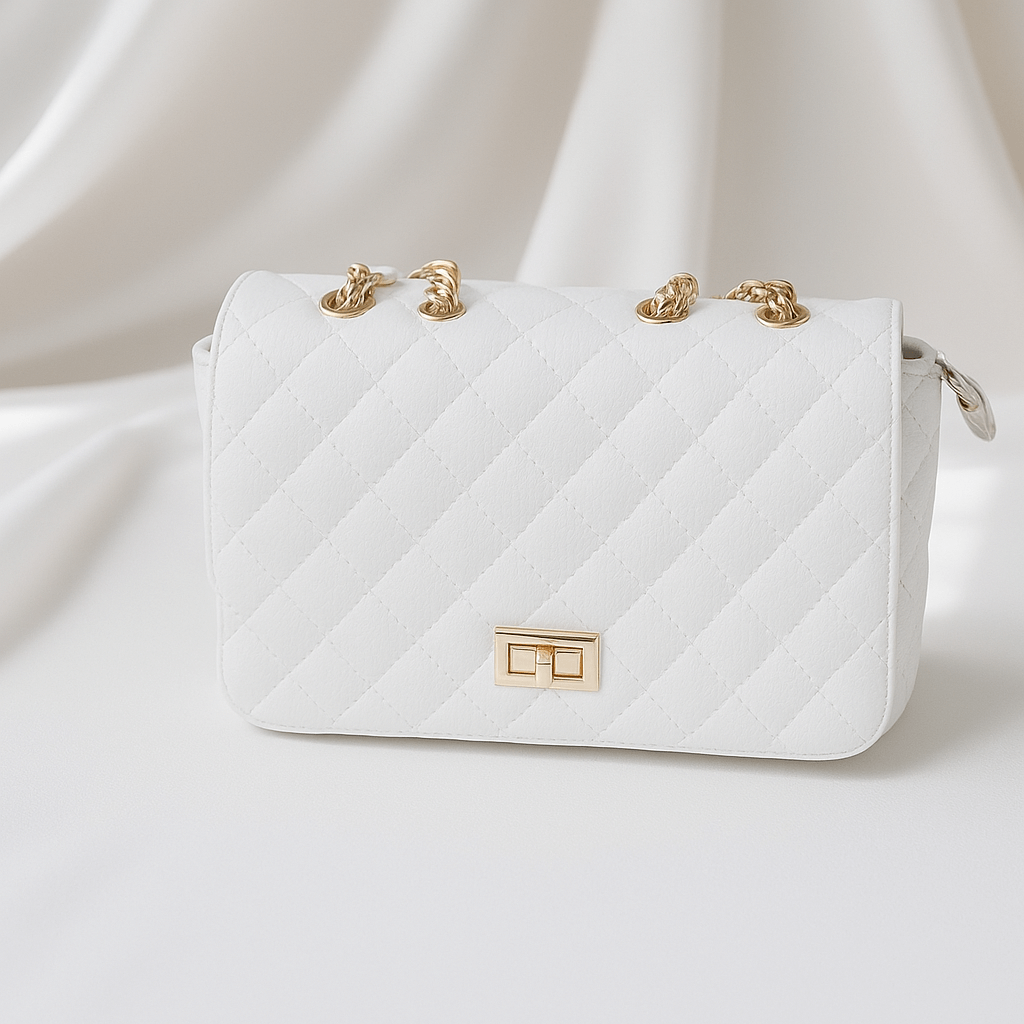 Klassische Umhängetasche mit Kettenriemen