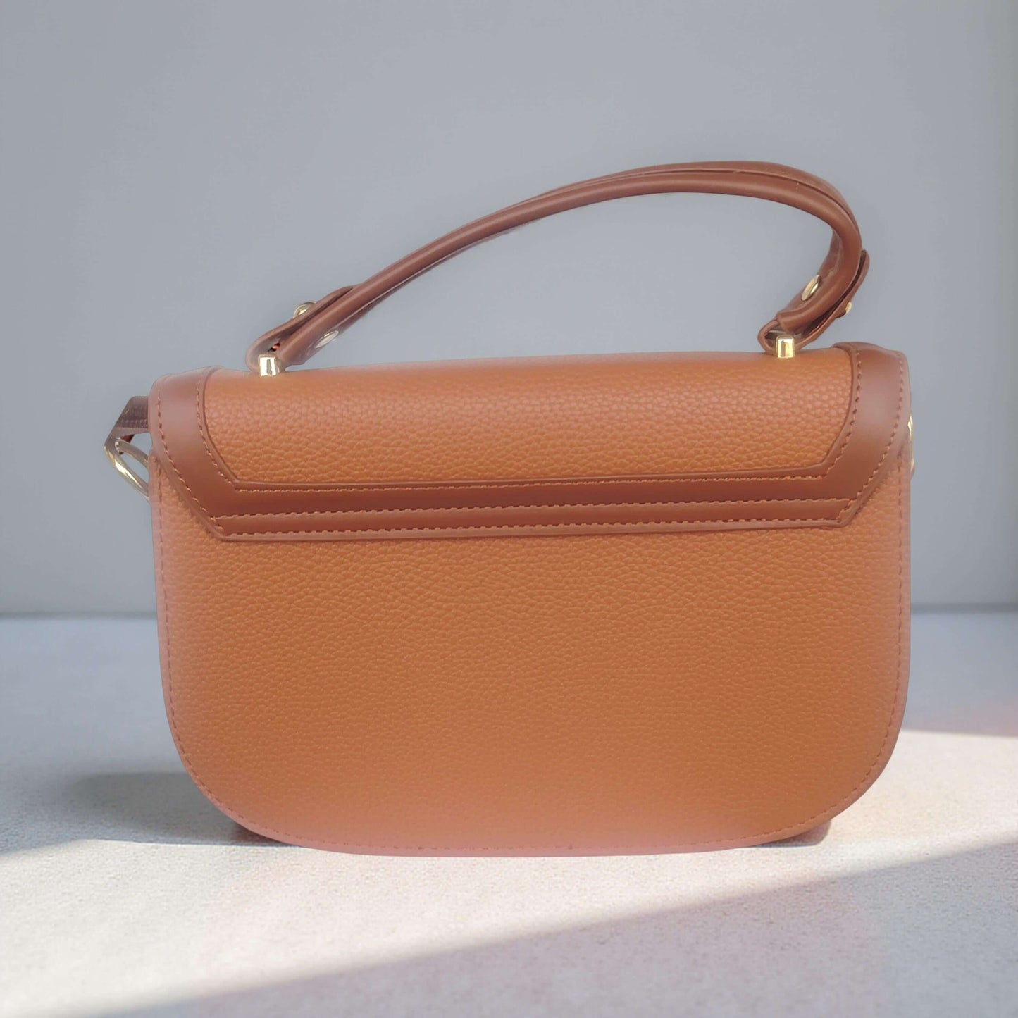 Elegante Umhängetasche mit goldener Schnalle – in Grün, Blau, Bordeaux, Cognac & Beige