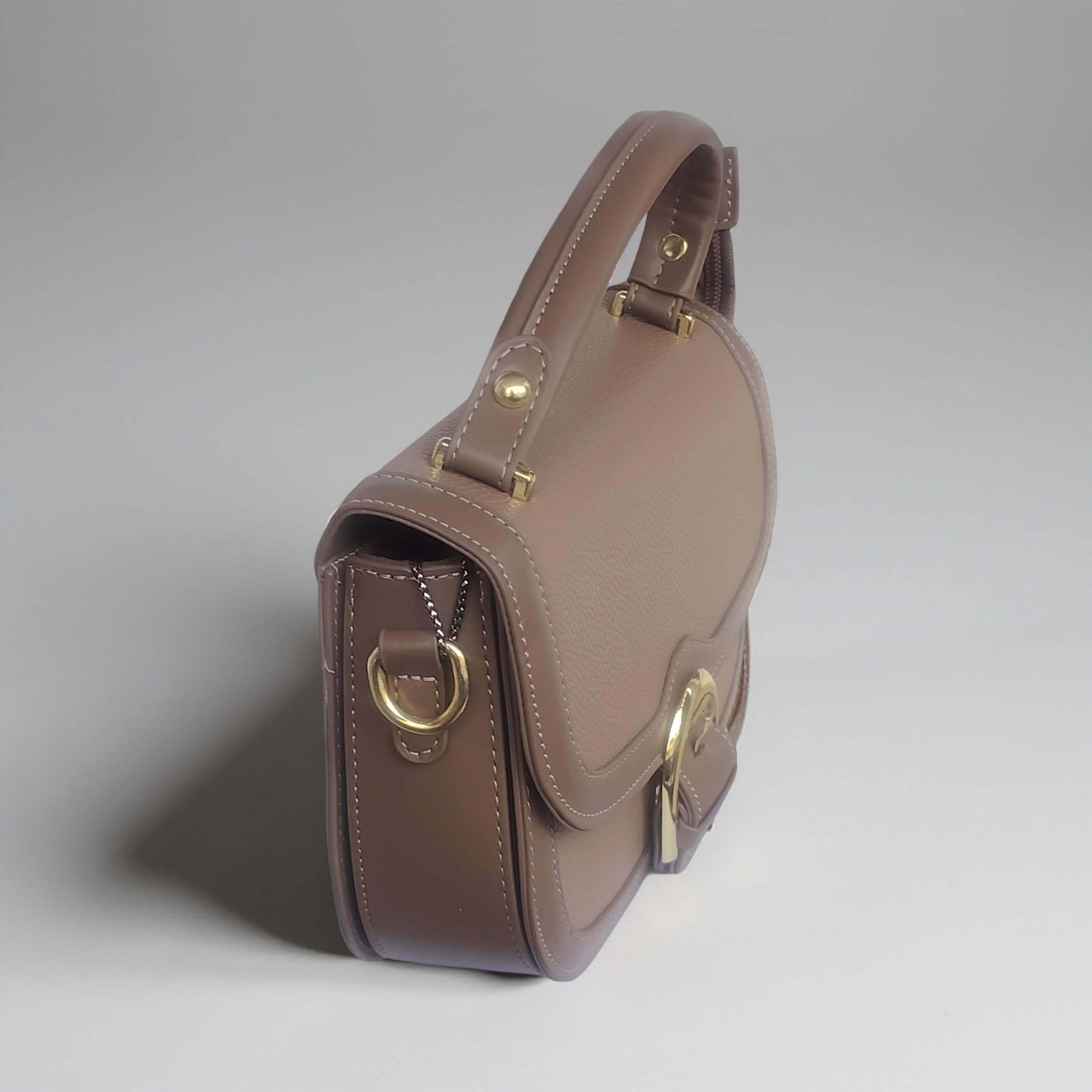 Elegante Umhängetasche mit goldener Schnalle – in Grün, Blau, Bordeaux, Cognac & Beige